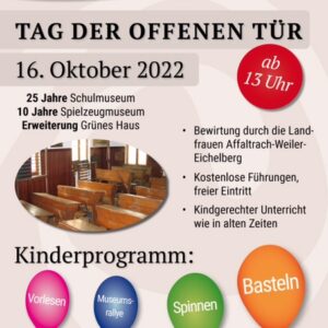 Bewirtung beim Tag der offenen Tür im Schulmuseum Weiler