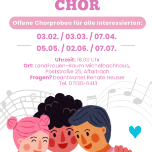 Sing mit im LandFrauen-Chor!